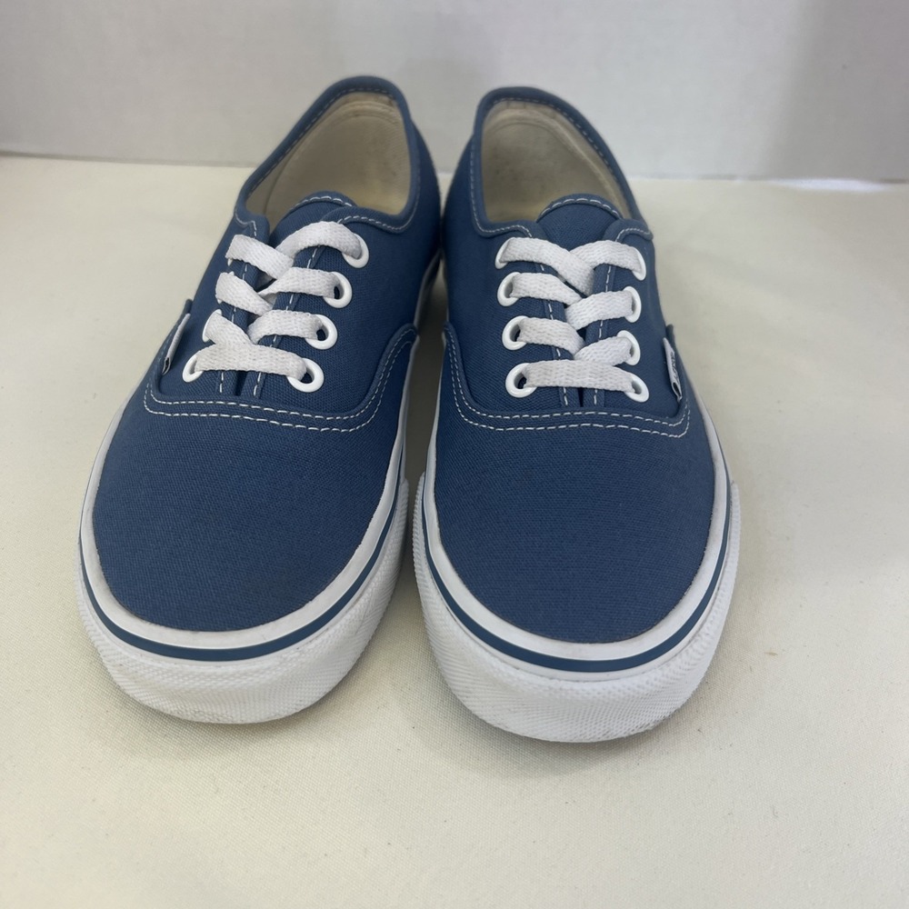 Vans Blue Canvas Lace-Up Sneakers Size 5.5 Womens - 4 Men Casual Shoes 721356